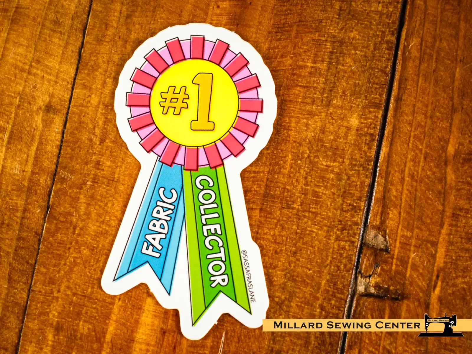 #1 Fabric Collector Award Sticker By Shayla Wolf
