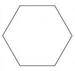 1" HEXAGON TEMPLATE3/8 SEAM ALLOWANCE