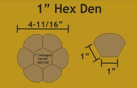 1" Hexden Plate Paper Pieces - Small Pack