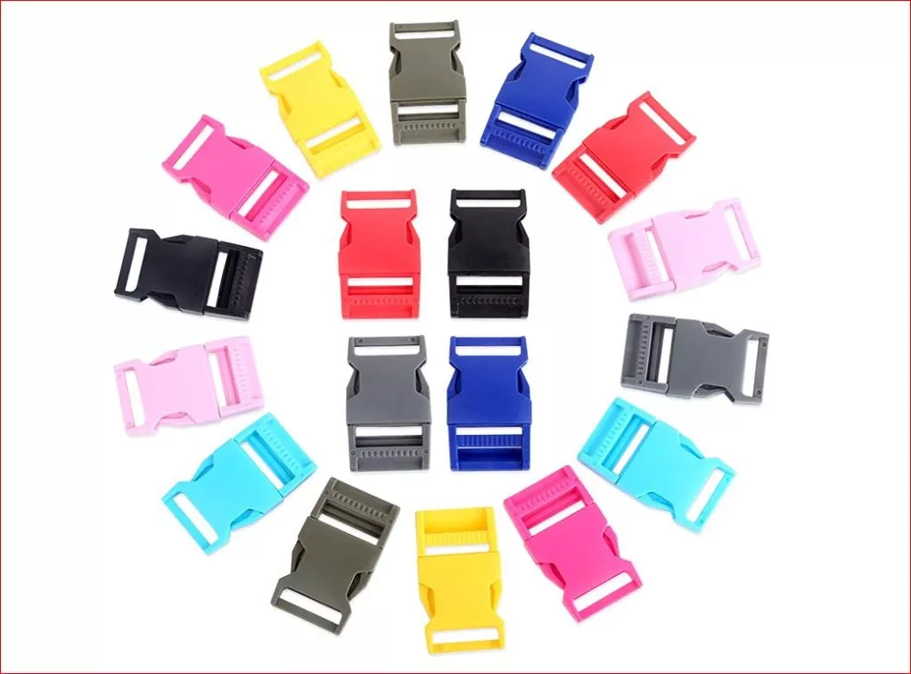 1 Inch Buckles Side Release Plastic Buckles Colorful Heavy Duty Plastic Buckles for Backpack Belt Sewing Fanny Pack 1 per Package Various Colors