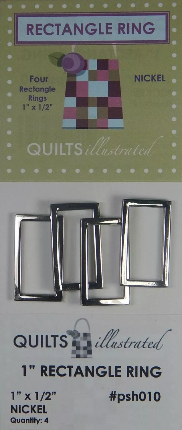 1" Rectangle Rings – Nickel