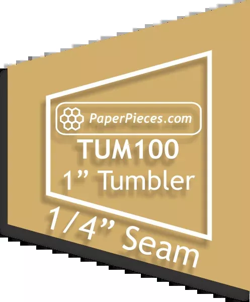 1" Tumbler Acrylic Template with 1/4" seam allowance