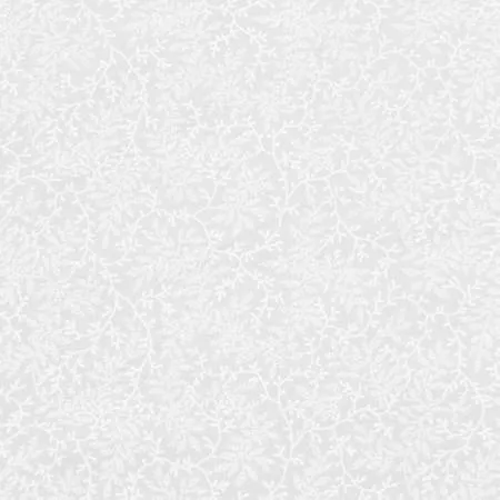1 yard 13" - 108" wide White on White Floral Vine Quilt Back