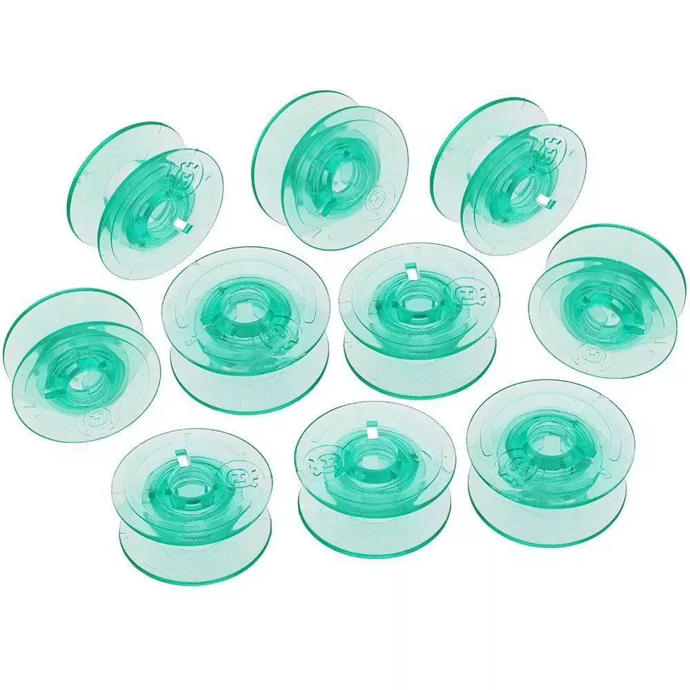 10 Transparent Bobbins for Groups 5, 6, 7 (Without Slot)