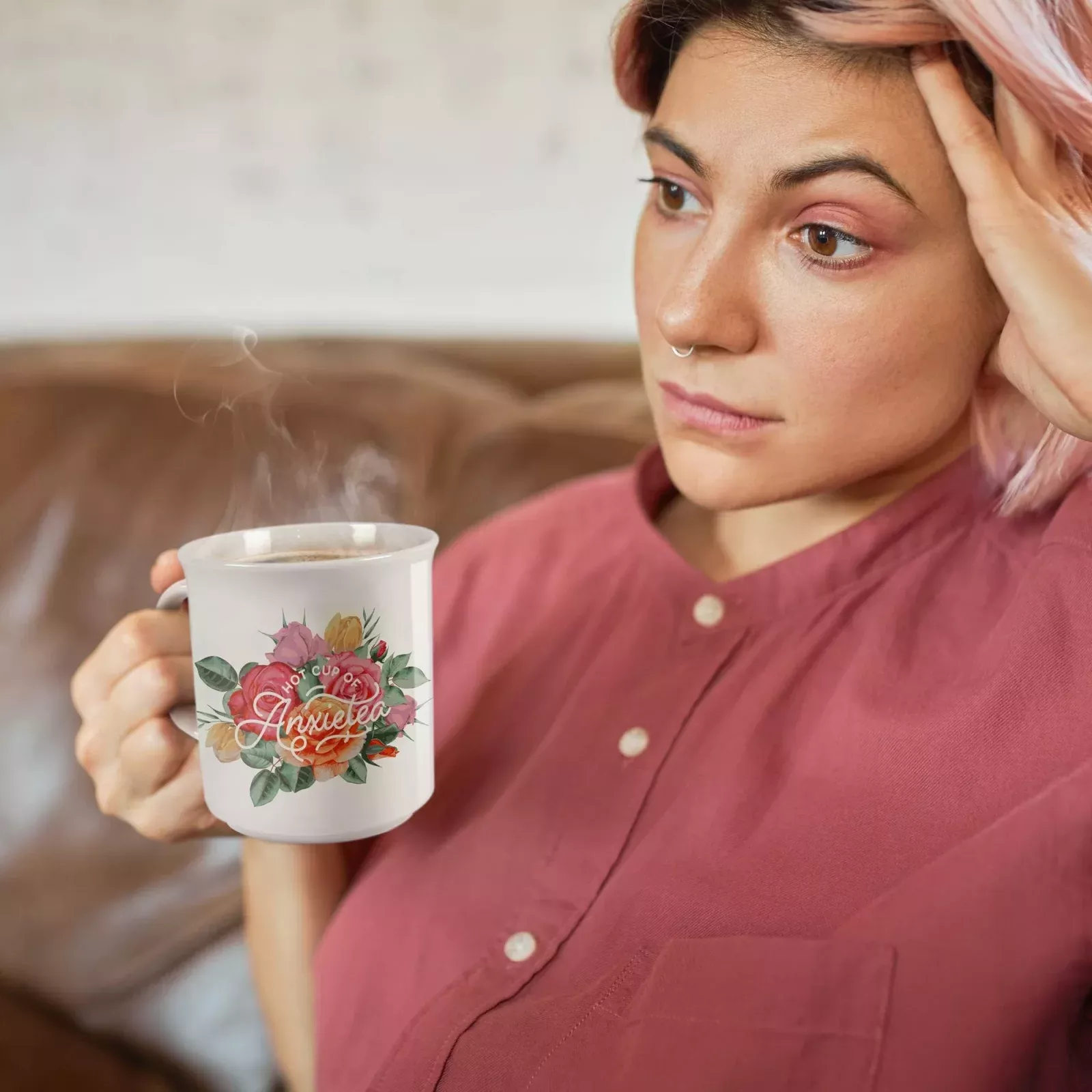 "ANXIETEA" MUG SAY ANYTHING