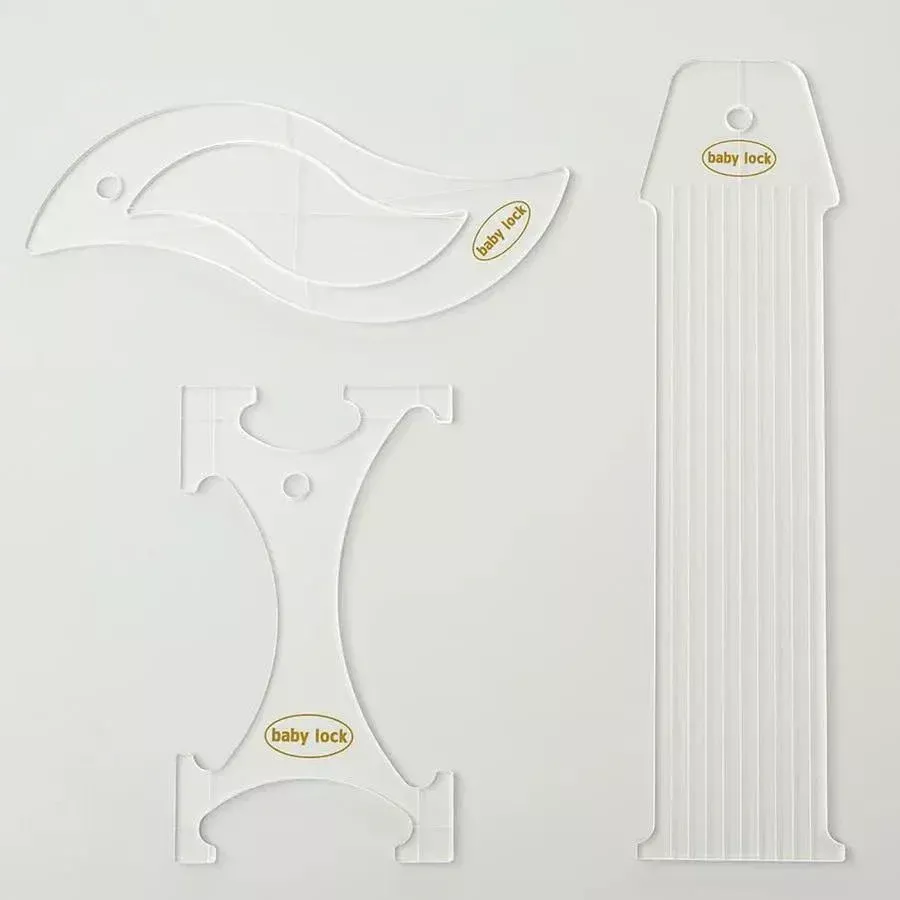 Baby Lock 1/4 inch Basic Ruler Set - High Shank and Long Arm