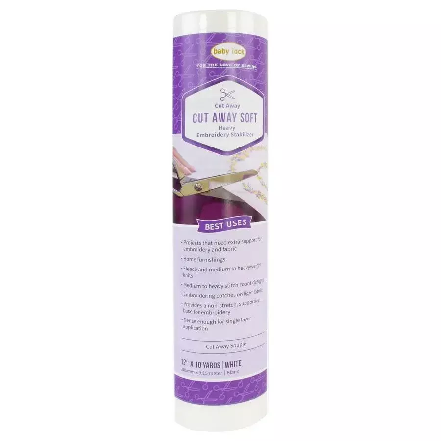 Baby Lock Cut Away Soft 2.5 Oz White Stabilizer