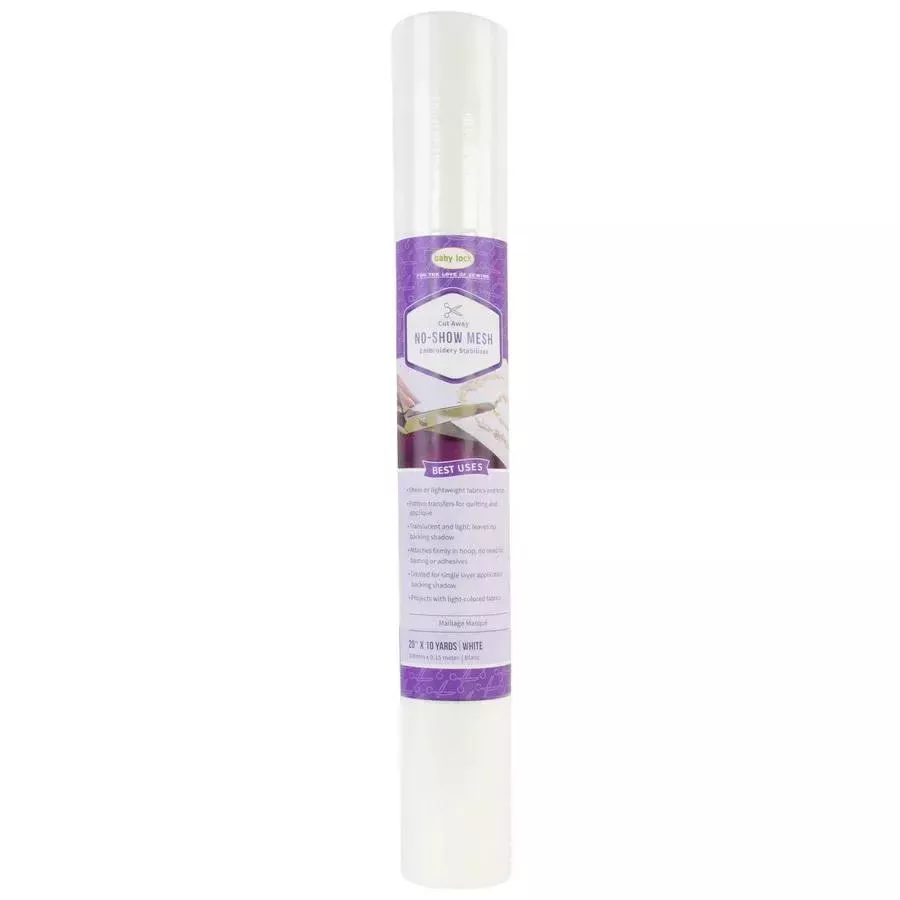 Baby Lock No Show Mesh Medium Cut Away Stabilizer 20"