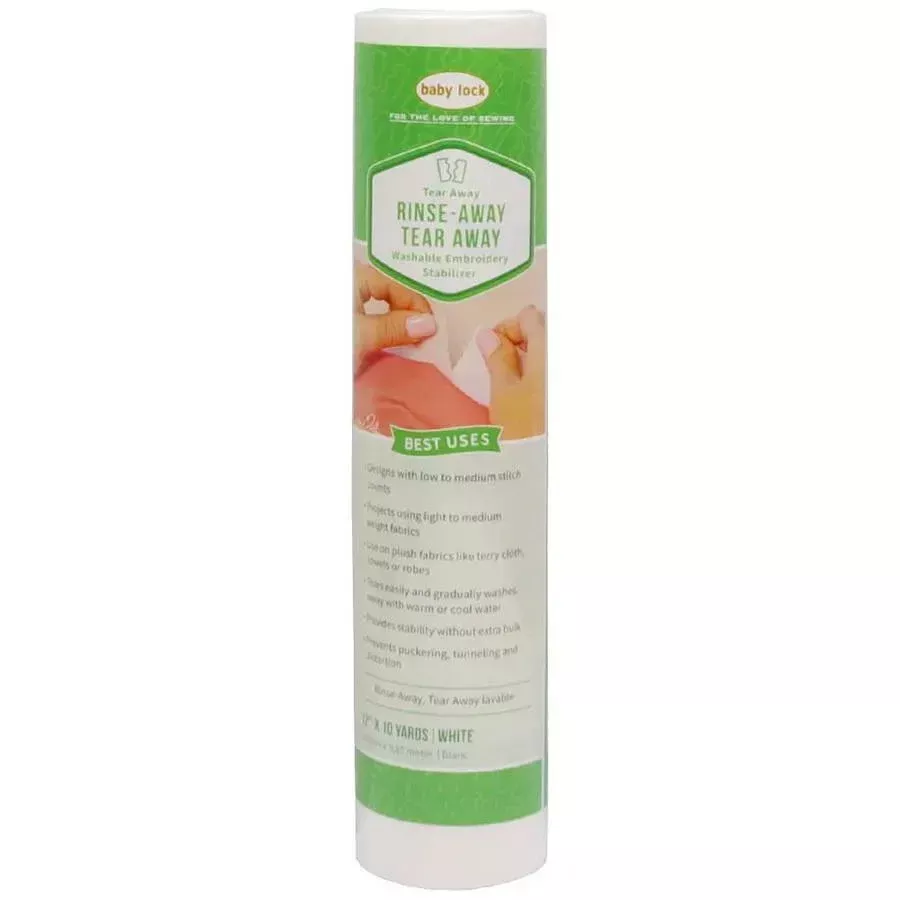 Baby Lock Rinse Away Tear Away 1.05 Oz Stabilizer