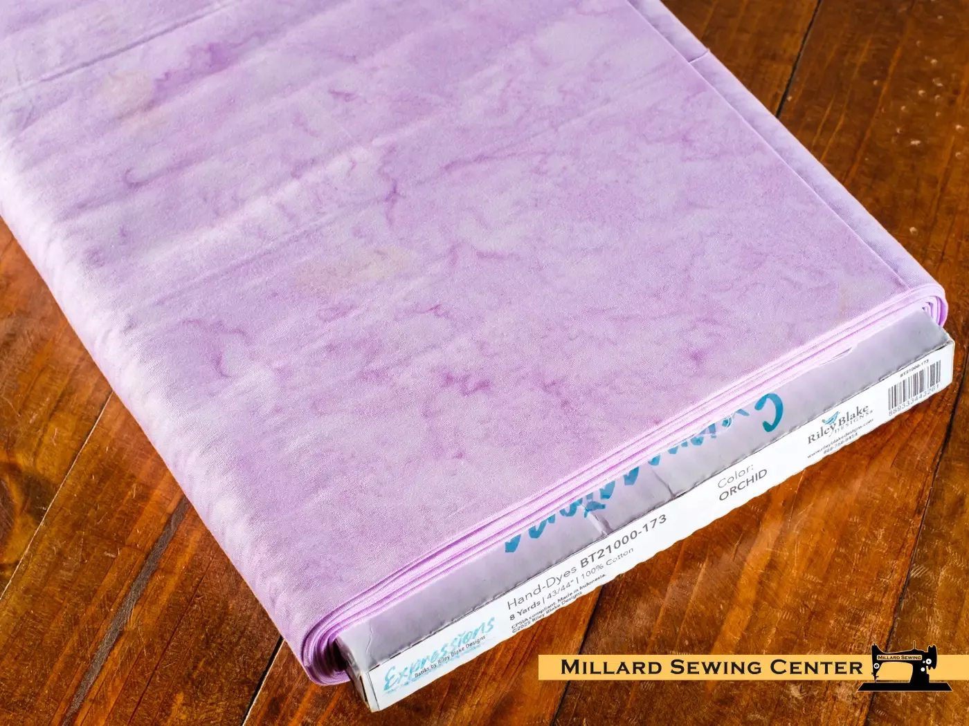 Cotton Fabric, 43/44″ Batiks Hand-Dyed in Orchid by Riley Blake