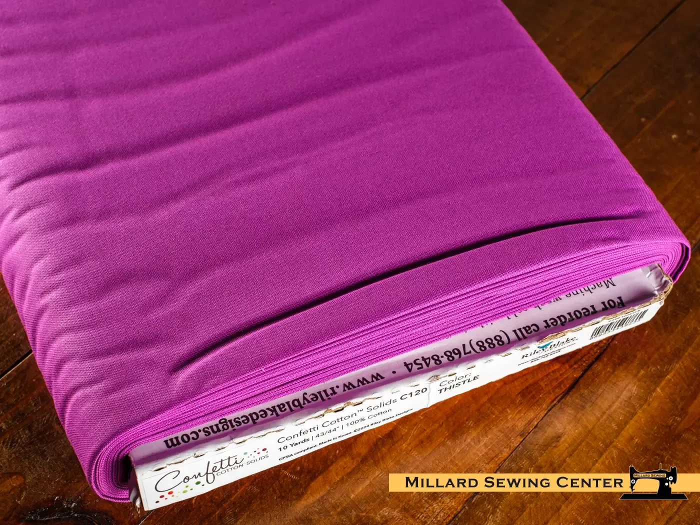 Cotton Fabric, 43″/44″ Wide Confetti Cotton™ in Thistle by Riley Blake Designs