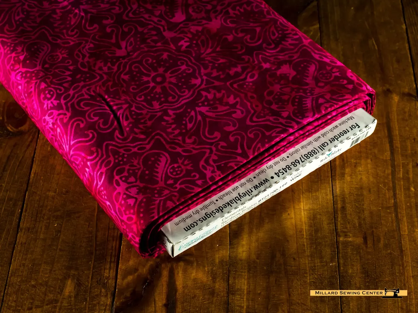 Cotton Fabric, 43″/44″ Wide Expressions Batiks Elementals in Wine by Riley Blake Designs
