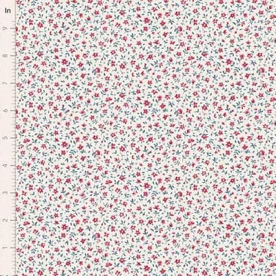 Cotton Fabric, 44″ Wide, Village Life- Mae Cream by Tilda