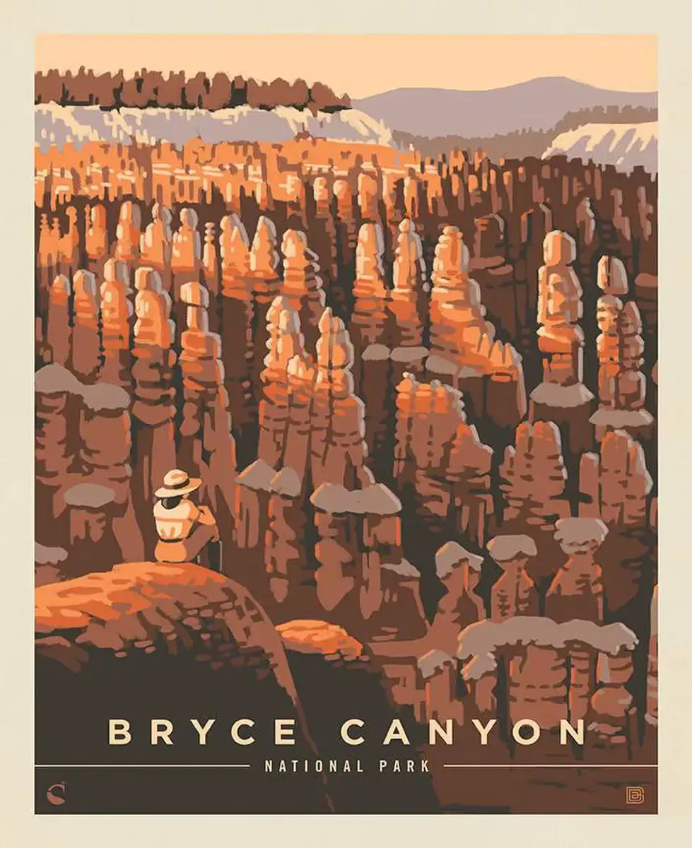 Cotton Fabric Panel, 43″/44″ Wide National Parks in Bryce Canyon by Riley Blake Designs