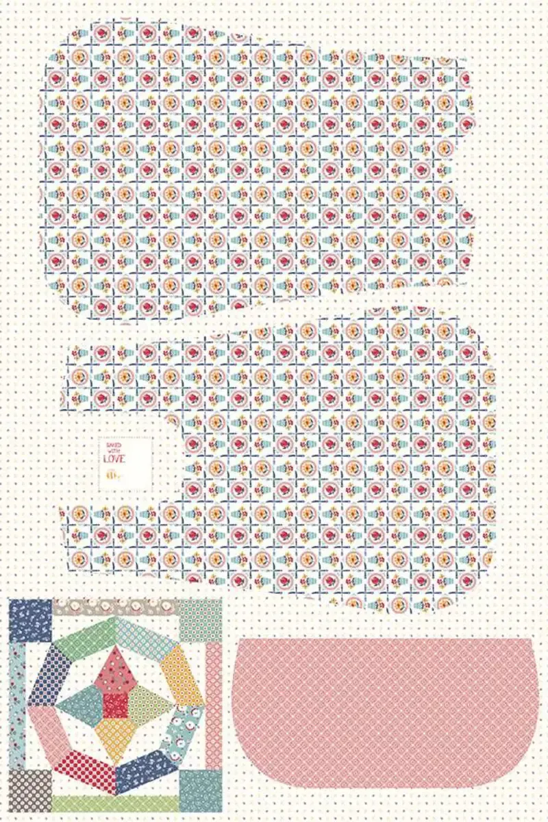 Cotton Fabric Panel, 57″/58″ Wide Home Dec Luncheon Apron, Cook Book Collection a Lori Holt Design From Riley Blake Designs