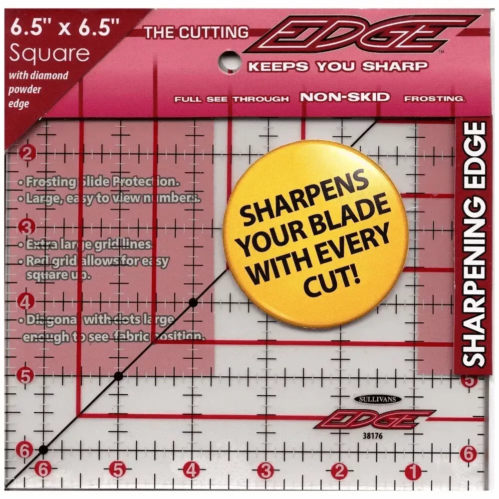 The Cutting Edge Ruler - 6-1/2" x 6-1/2"