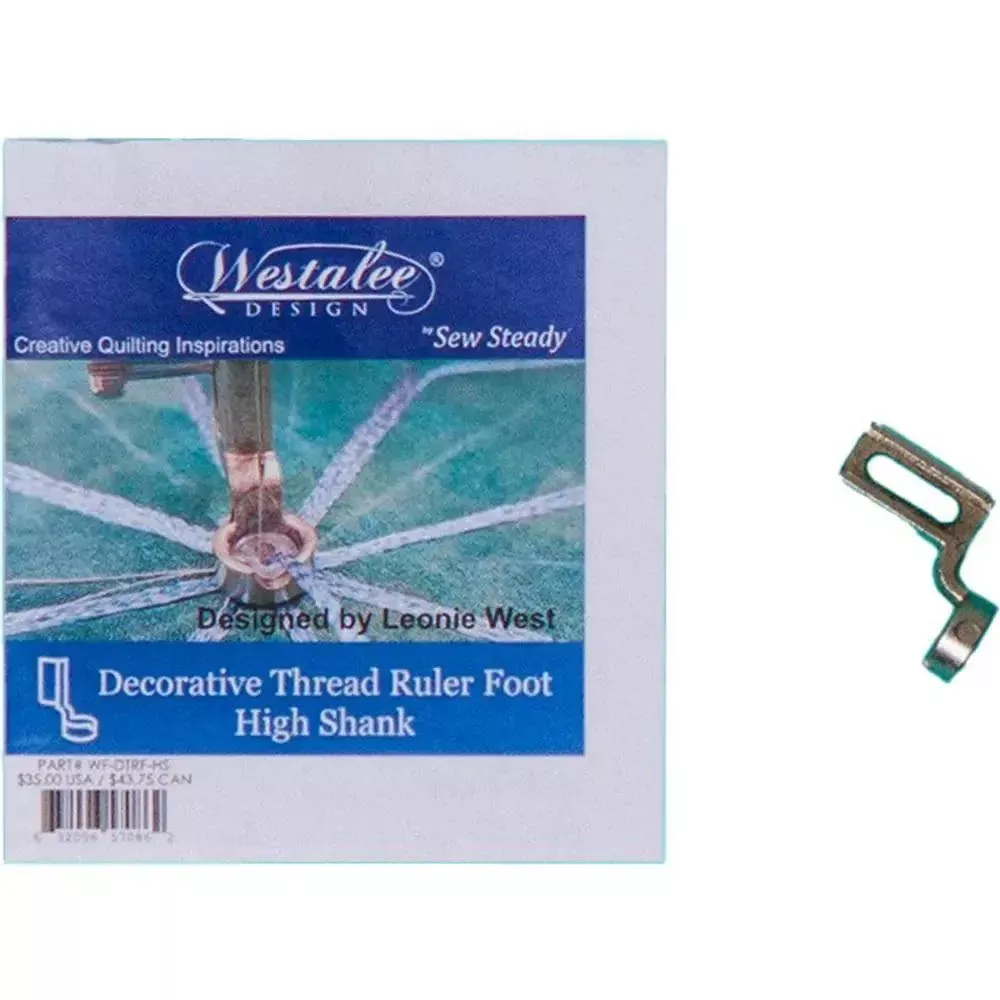 Decorative Thread Ruler Foot - High Shank
