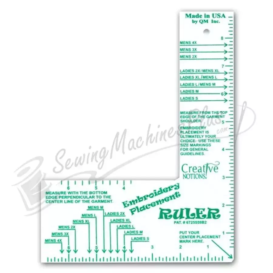 Embroiderer's Placement Ruler Adult