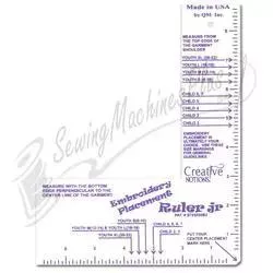 Embroiderer's Placement Ruler Jr