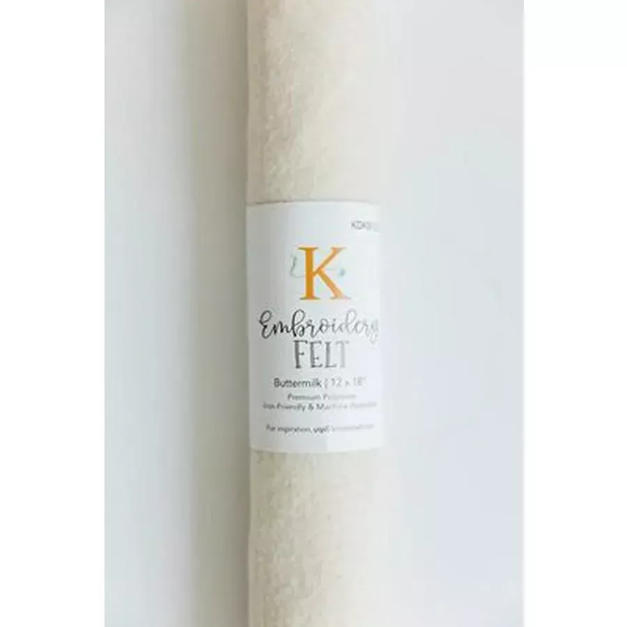 Embroidery Felt Buttermilk