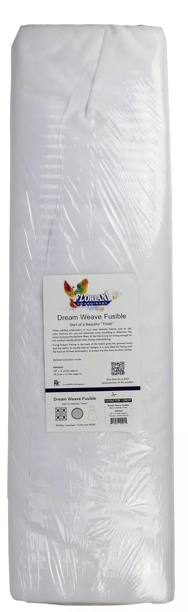 Floriani Dream Weave White (Fusible)30in x25yds