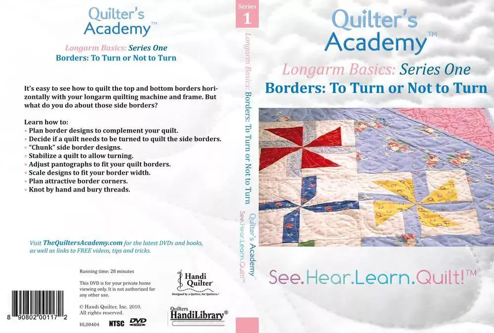 Handi Quilter Longarm Basics: Borders: To Turn or Not to Turn (DVD)