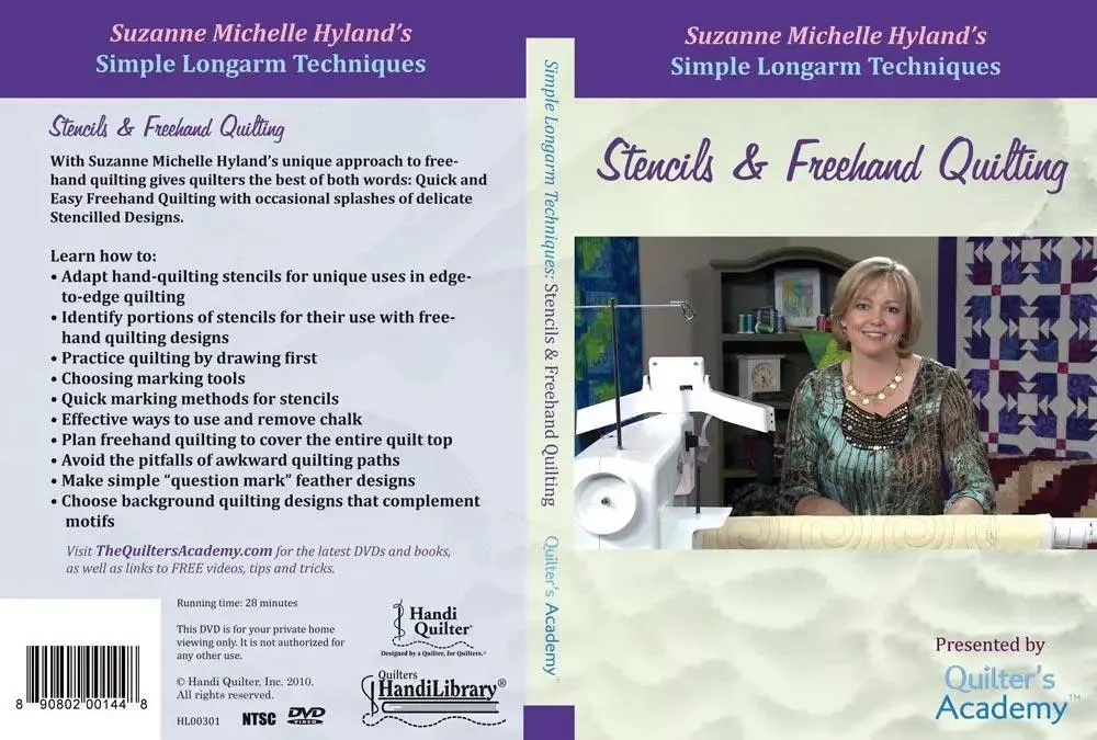 Handi Quilter Simple Longarm Techniques: #1 Stencils & Freehand Quilting (DVD)