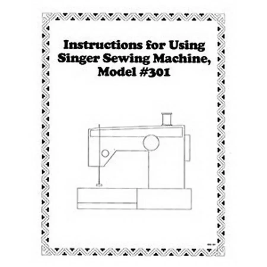 Instruction Book Singer 301