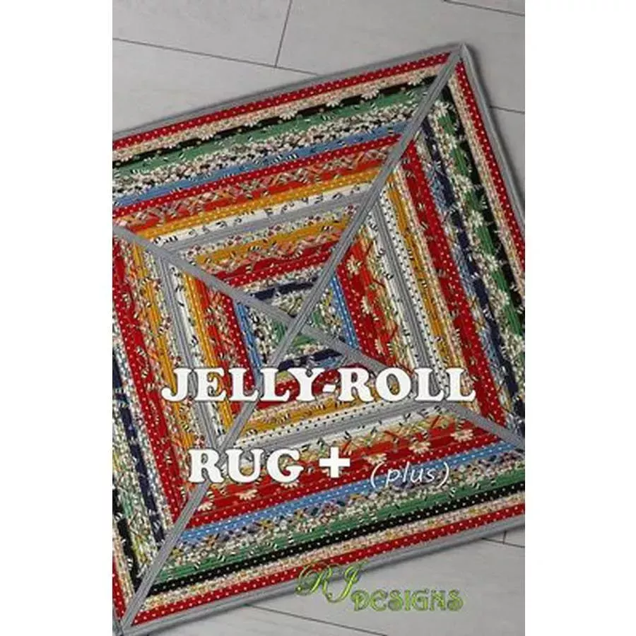 Jelly Roll Rug Plus Pattern