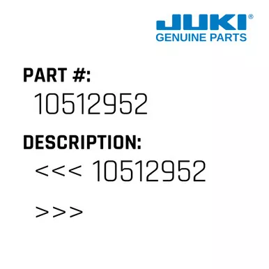 >> - Juki #10512952