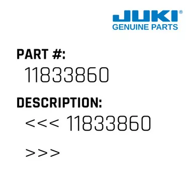 >> - Juki #11833860