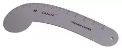 Lance Ruler 12" Metal French Curve