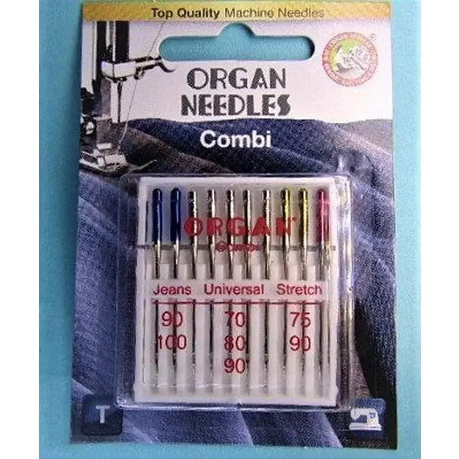 Needle Organ Combi Jeans Universal Stretch Card/10