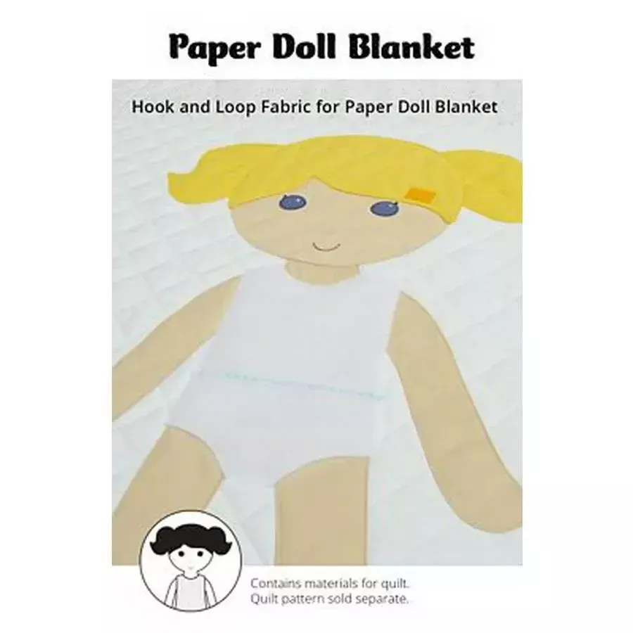 Paper Doll Blanket Hook and Loop Fabric 10 Pack