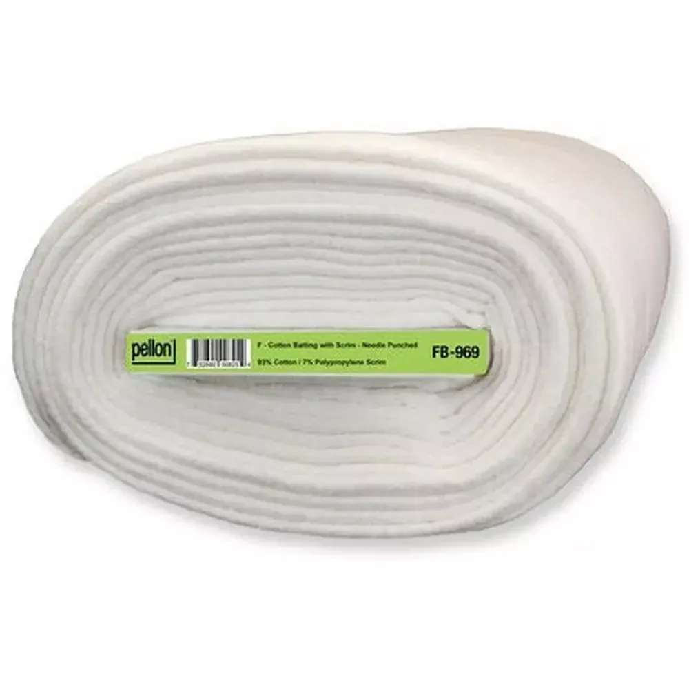 Pellon Natural Cotton Batting With Scrim 96" x 9 yd Bolt