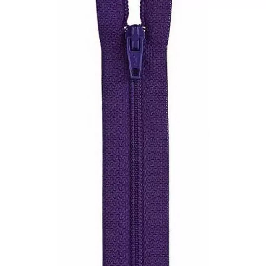 Polyester Zipper 12inPurple BOX03