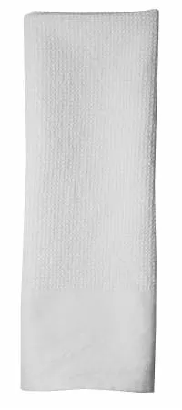Pre Washed Waffle Weave Solid White Tea Towels