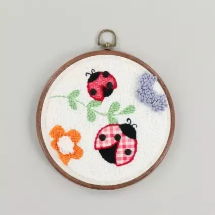 Punch Needle Embroidery Kit, Bugs & Blooms by Kimberbell