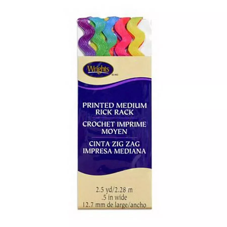 Rick Rack Medium Rainbow (Box of 3)