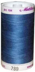Silk Finish Cotton 50wt, 547 yards-Color-0351-Smoky Blue