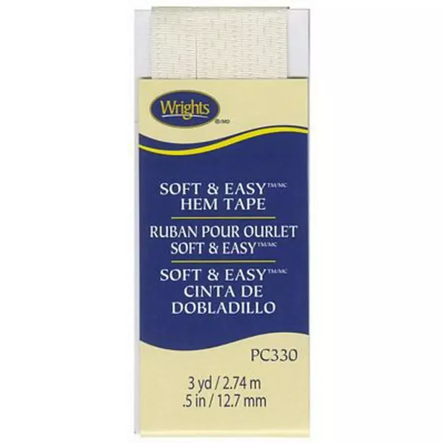 Soft & Easy Hem Tape .5inx3yds Oyster (Box of 3)