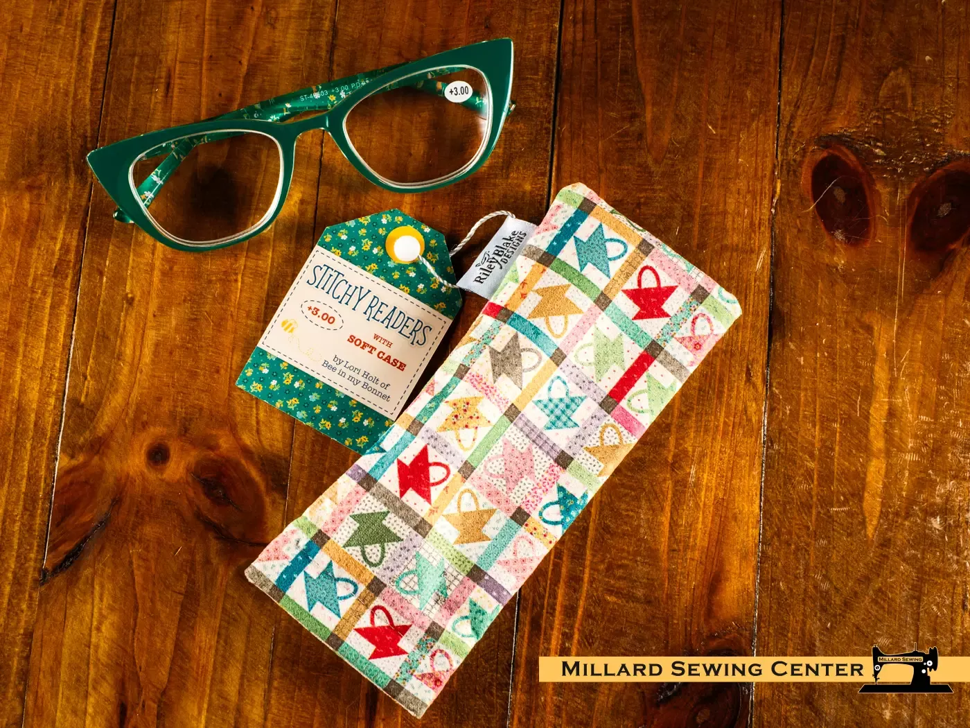 Stitchy Readers™ Vintage Style, +3.00 strength, by Lori Holt from Riley Blake Designs