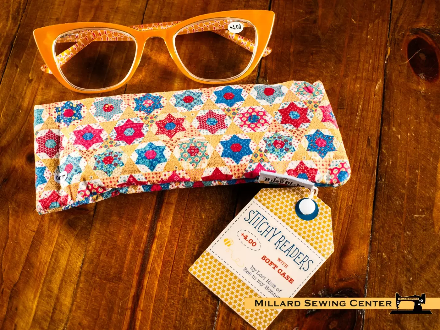 Stitchy Readers™ Vintage Style, +4.00 strength, by Lori Holt from Riley Blake Designs