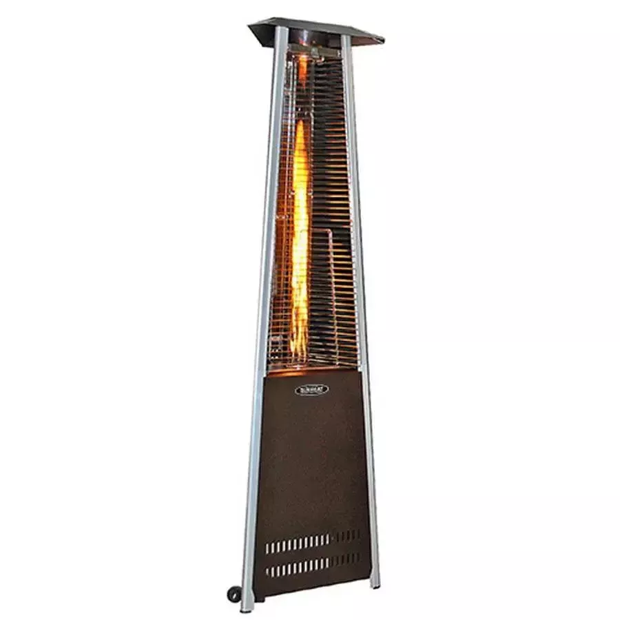 Sunheat Decorative Flame Triangle Golden Hammer Patio Heater PHTRGH