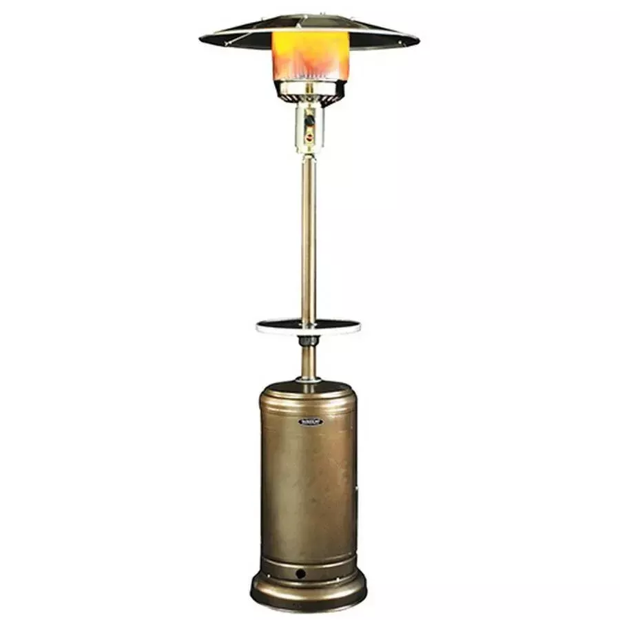 Sunheat Umbrella Patio Heater with Golden Hammered Finish
