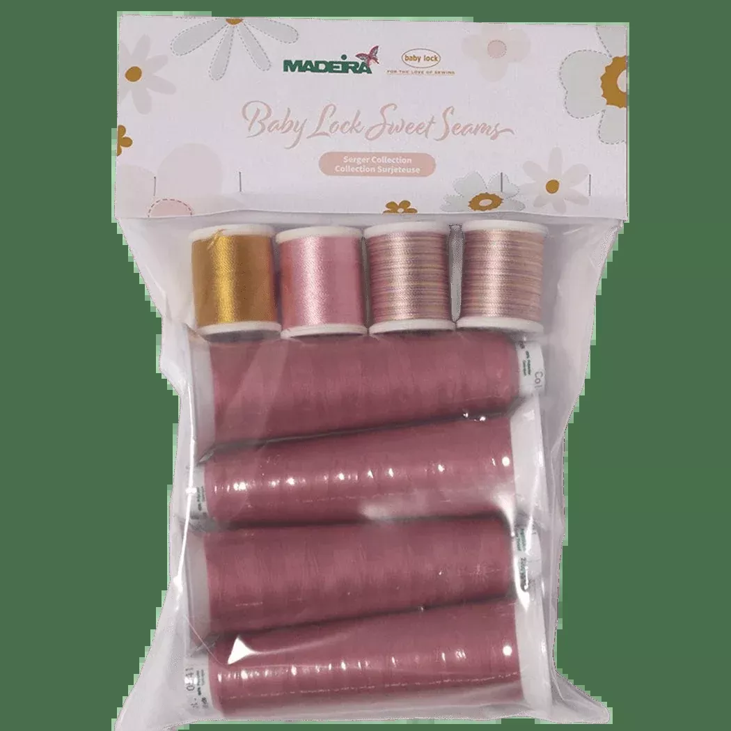 Sweet Seams 4 Aerolock 4 Decora 12wt Madeira Serger Thread Set