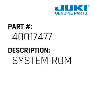 System Rom - Juki #40017477