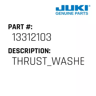 Thrust Washer - Juki #13312103