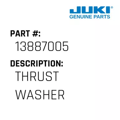 Thrust Washer - Juki #13887005