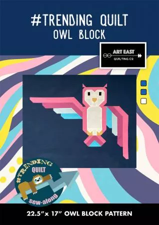 #TRENDING QUILT Block 5 The Owl Block Pattern for Trending Quilt Sew-Along